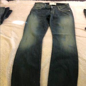 Paper denim jeans, sz 26.  Fits 5’4”.